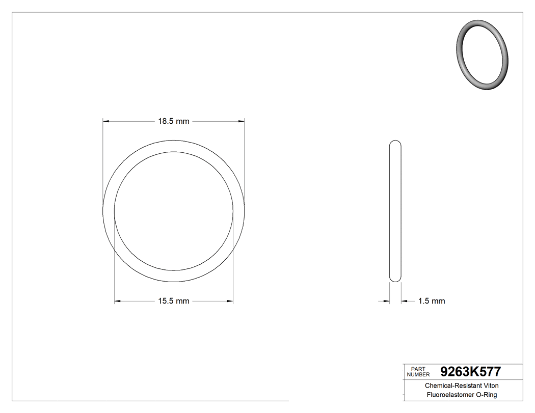 Technical drawing - 9263K577